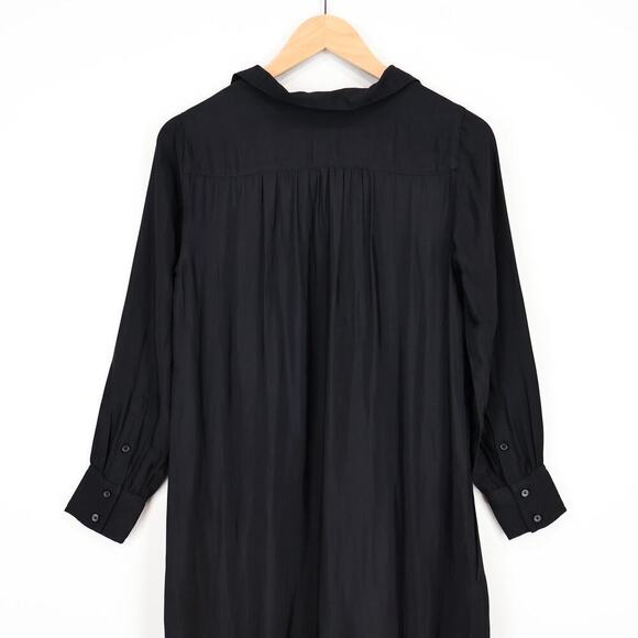 J.Crew Bungalow Dress Drapey Viscose Twill Black Size XXS NWT - Picture 7 of 9